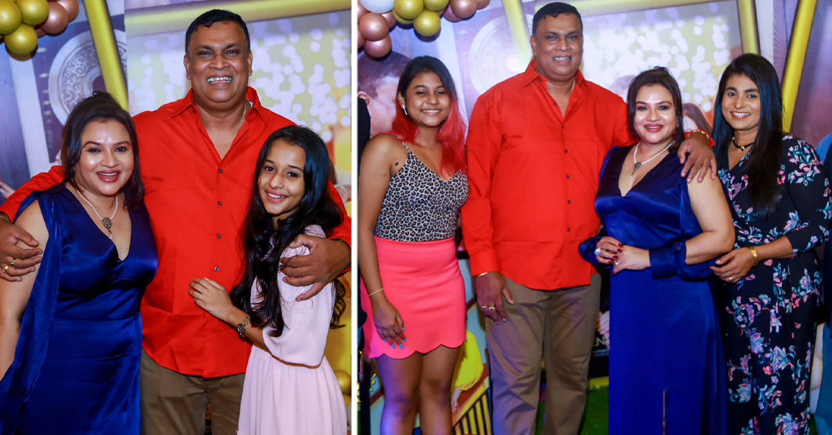 ආදරණීය සැමියා පවුලේ අය සමග 27වෙනි විවාහ සංවත්සරය සැමරුවේ සේමිනී