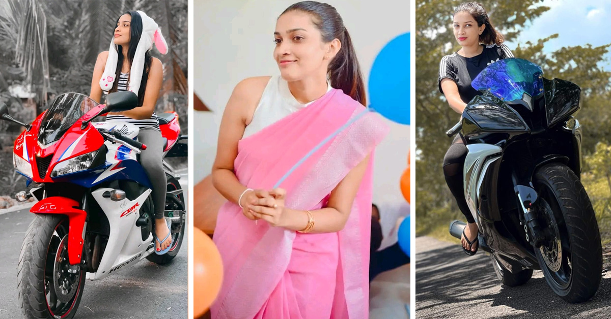 මේ දවස්වල හැමෝම හොයන බයික් පදින චූට් ටීචර්