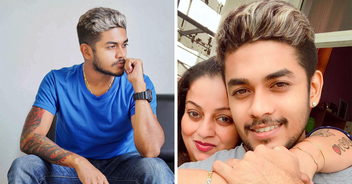 කොණ්ඩේ සුදු කරපු නිසා තවත් කඩවසම් වෙලා ඉන්න සමිතාගේ ආදරණිය සැමියා චිරන්ත